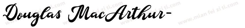 Douglas MacArthur字体转换